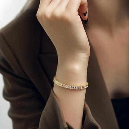 [Love's Uplift]Exquisite Emerald Cut Daily Bracelet