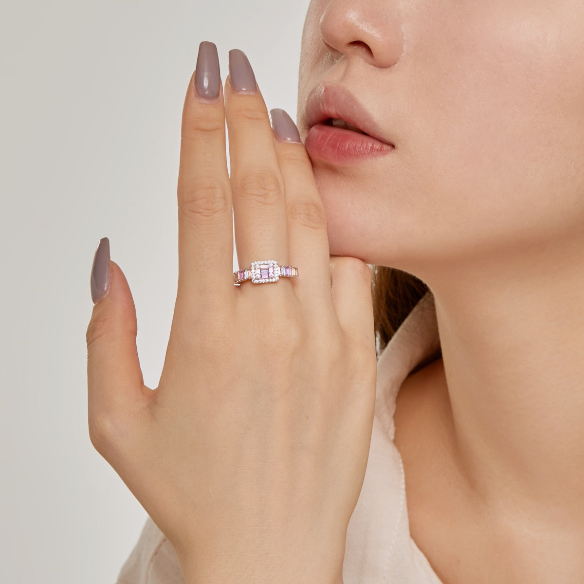 [Love's Uplift]Exquisite Colorful Radiant Cut Party Ring
