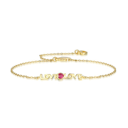 [Love's Uplift]Romantic Heart Shape Lover Bracelet