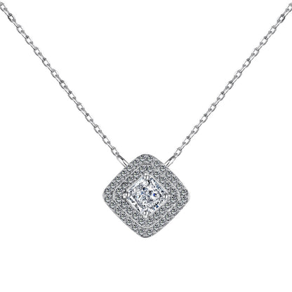 [Love's Uplift]Sparkling Asscher Cut Necklace