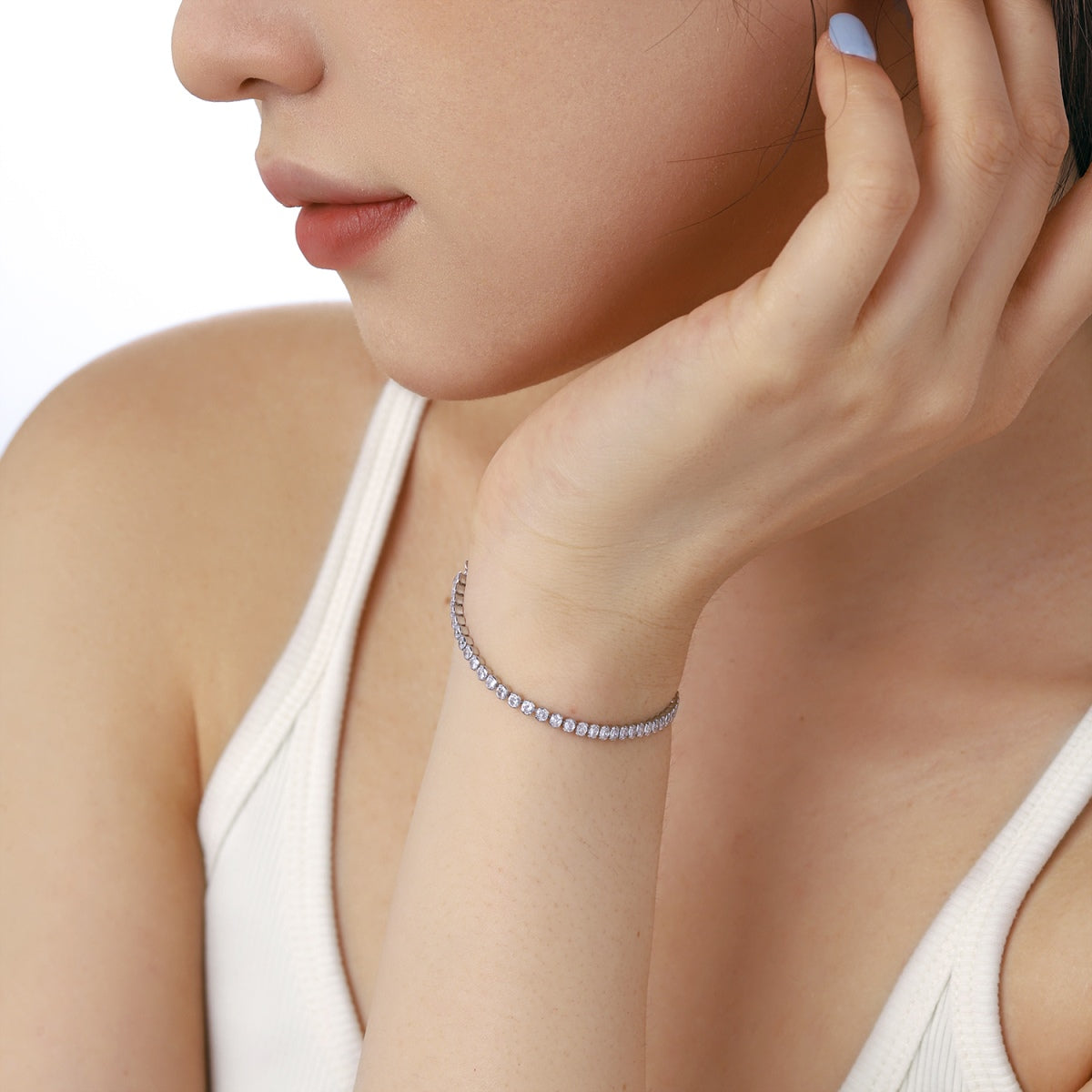 [Love's Uplift]Dazzling Sparkling Round Cut Daily Bracelet