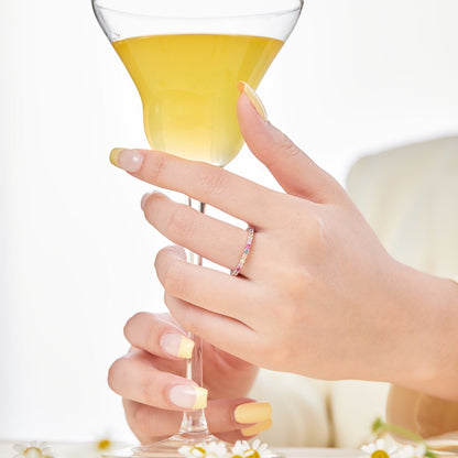[Love's Uplift]Elegant Vivid Round Cut Daily Ring