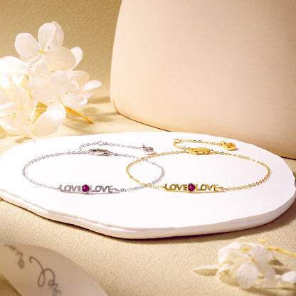 [Love's Uplift]Romantic Heart Shape Lover Bracelet