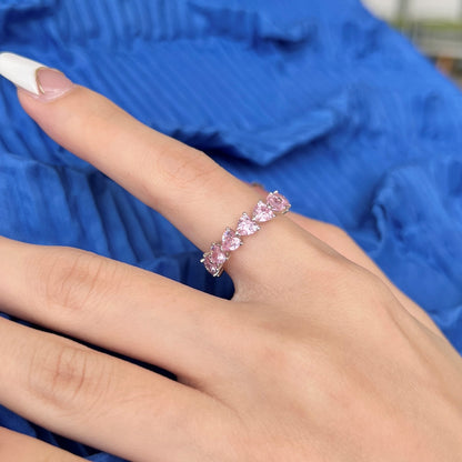 [Love's Uplift]0.25 Carat Radiant Romance Heart Cut Lover Ring