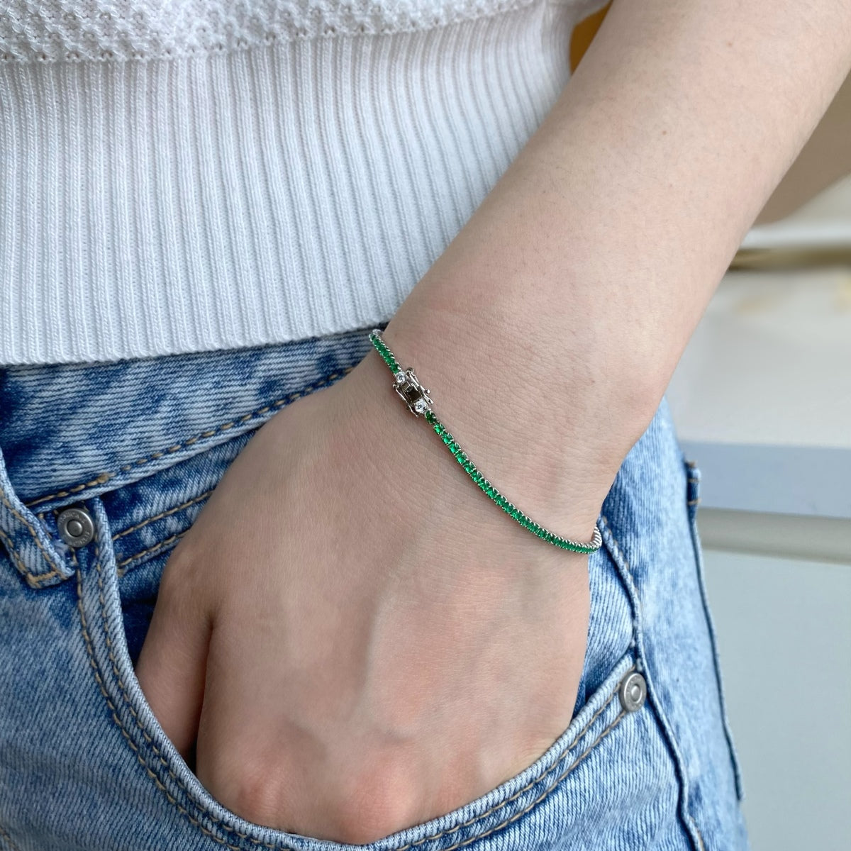 [Love's Uplift]Dazzling Colorful Round Cut Daily Bracelet