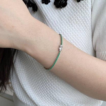 [Love's Uplift]Dazzling Colorful Round Cut Daily Bracelet