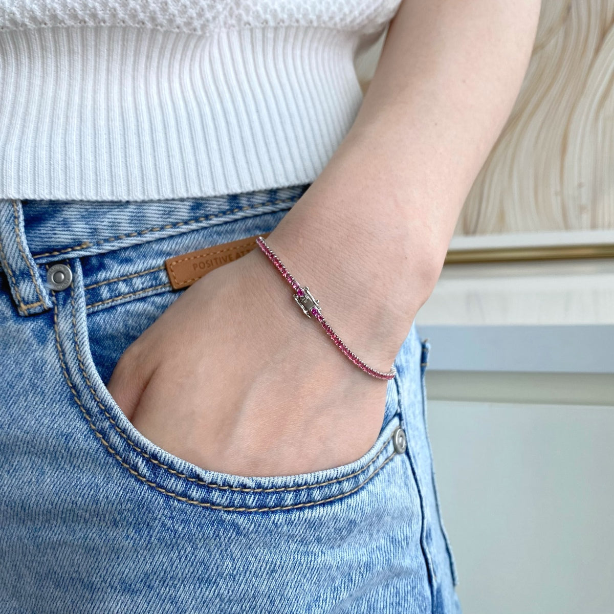 [Love's Uplift]Dazzling Colorful Round Cut Daily Bracelet