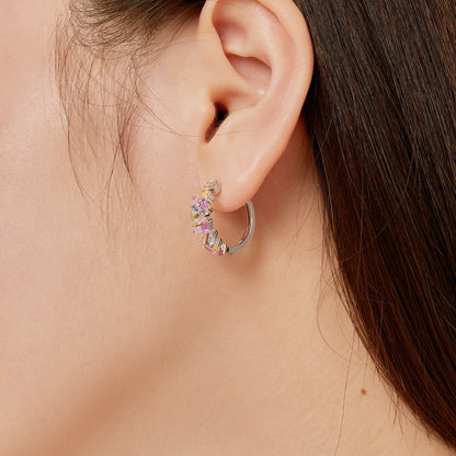 [Love's Uplift]Dazzling Colorful Emerald Cut Daily Earrings