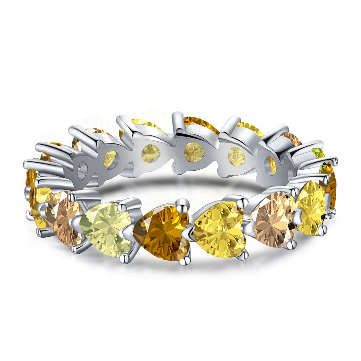 [Love's Uplift]0.25 Carat Radiant Romance Heart Cut Lover Ring