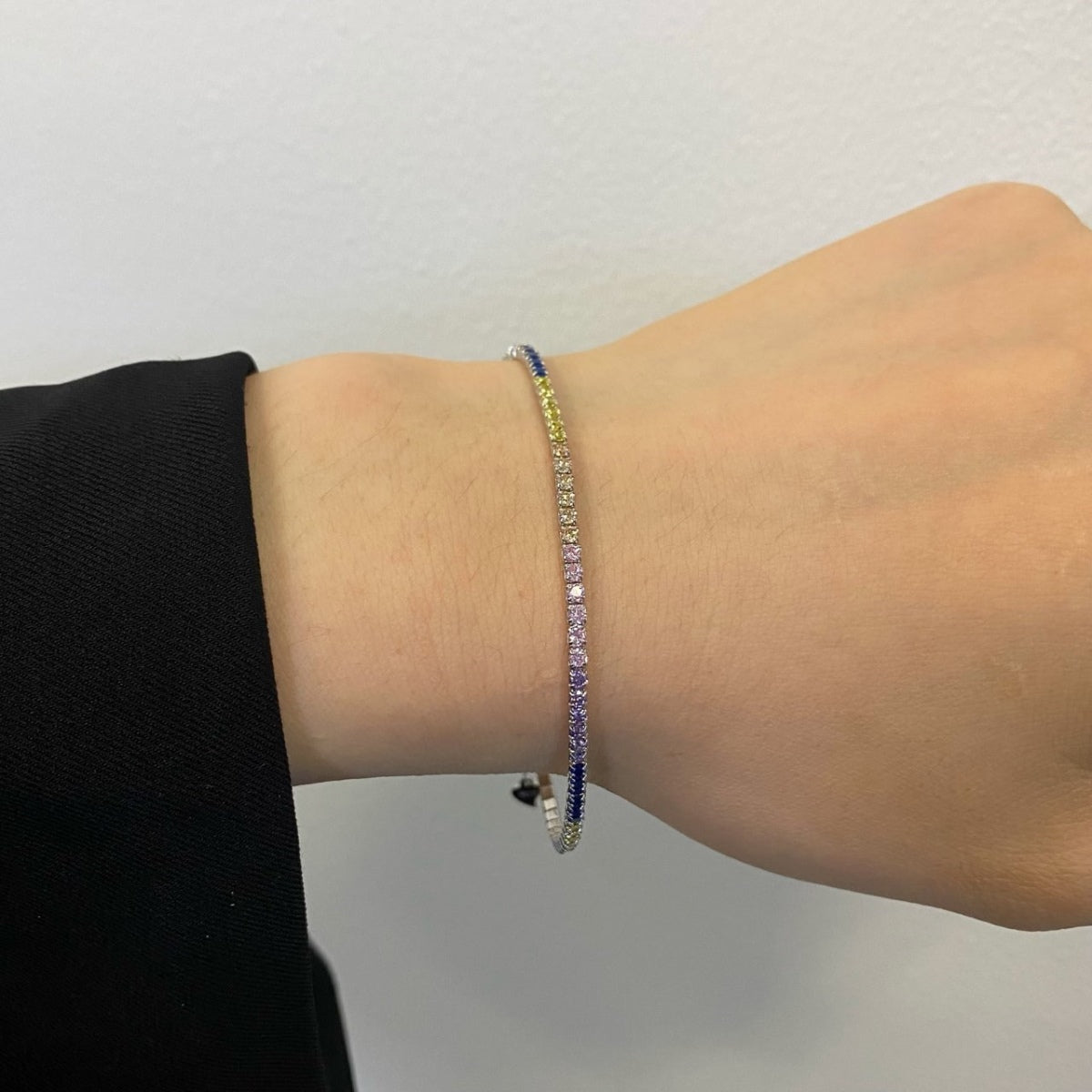 [Love's Uplift]Radiant Shinning Princess Cut Tennis Bracelet