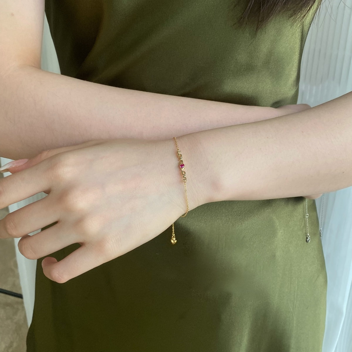 [Love's Uplift]Romantic Heart Shape Lover Bracelet