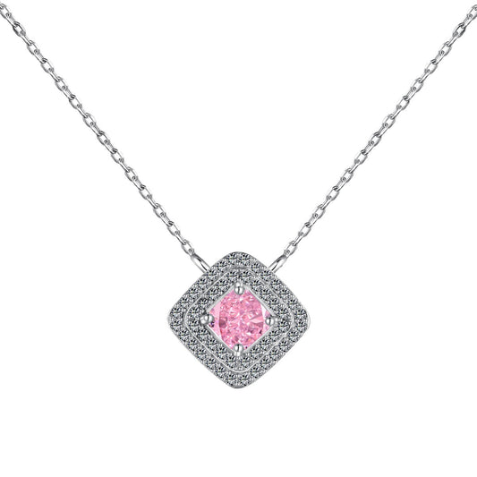 [Love's Uplift]Sparkling Asscher Cut Necklace