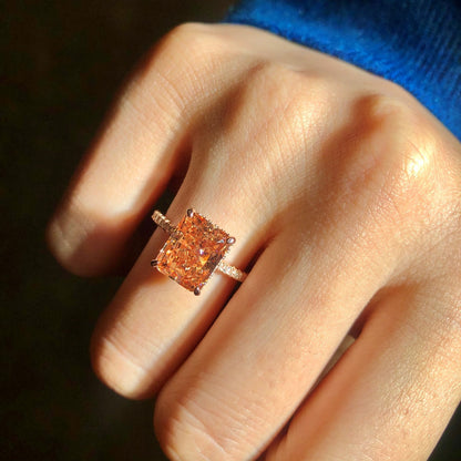 [Love's Uplift]4.0 Carat Luxurious Engagement Ring