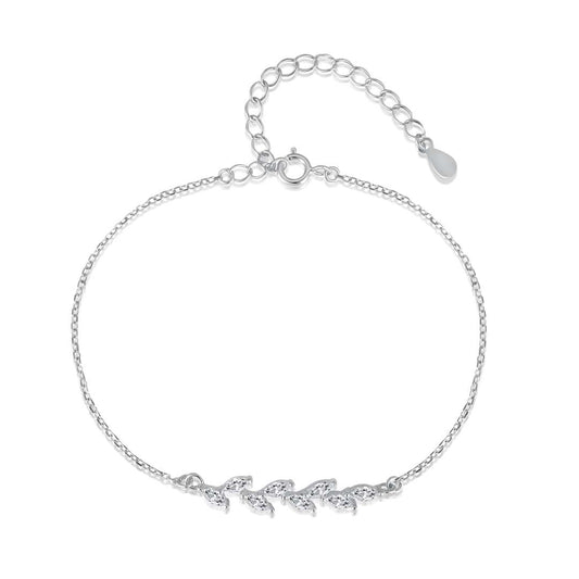 [Love's Uplift]Elegant Wheat Leaves Shape Bracelet