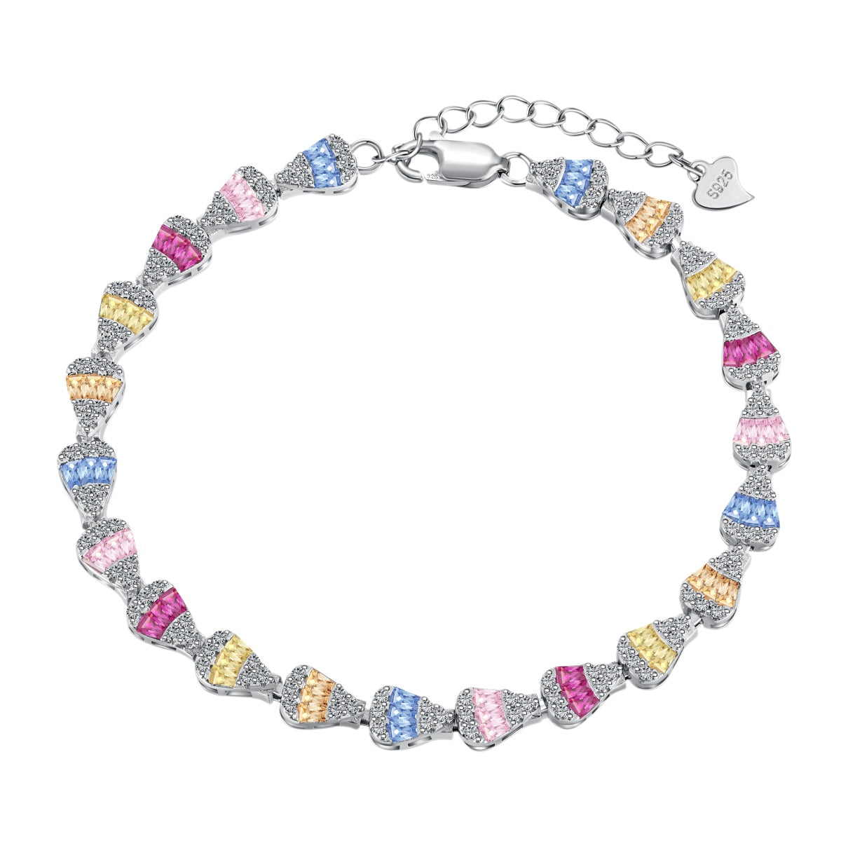 [Love's Uplift]Radiant Water Drop Shape Daily Bracelet