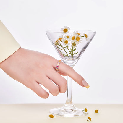[Love's Uplift]Dazzling Polychromatic Multi cut Daily Ring