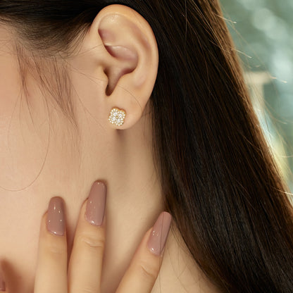 [Love's Uplift]Four-Leaf Clover Flower Shaped Earrings
