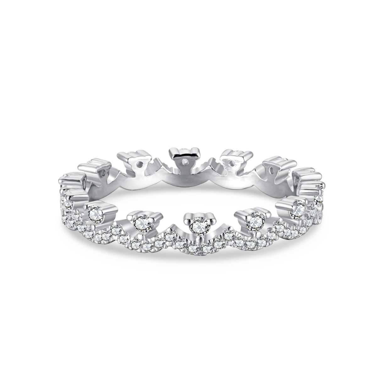 [Love's Uplift]Elegant Resplendent Round Shape Party Ring