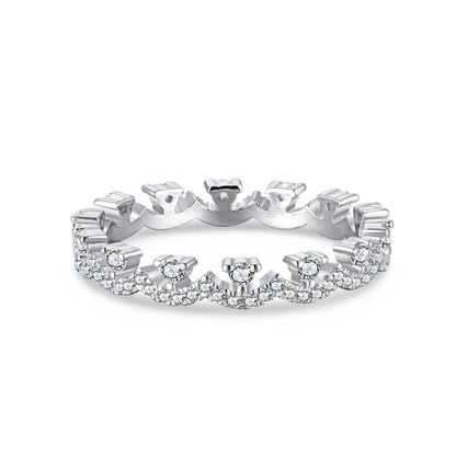 [Love's Uplift]Elegant Resplendent Round Shape Party Ring