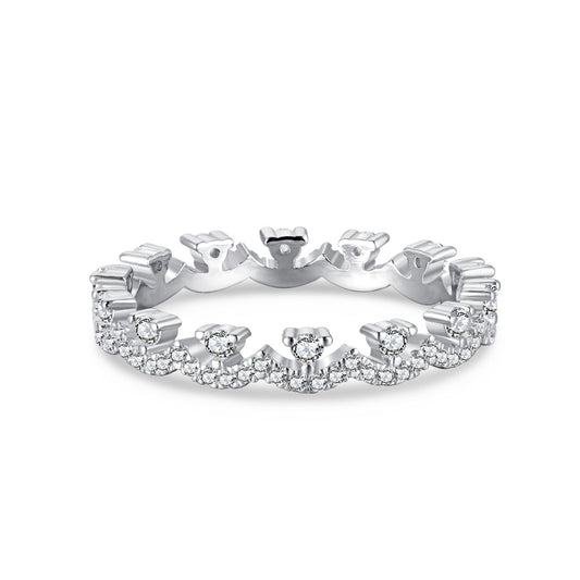 [Love's Uplift]Elegant Resplendent Round Shape Party Ring