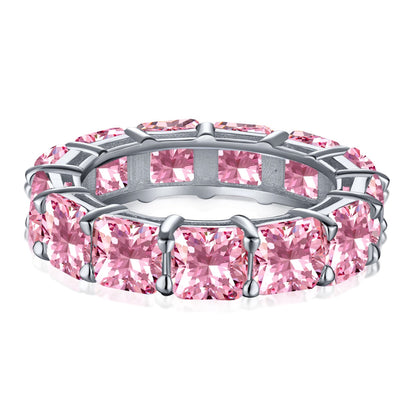 [Love's Uplift]Elegant Princess Cut Tennis Ring