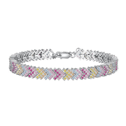 [Love's Uplift]Ornate Sparkling Round Cut Party Bracelet