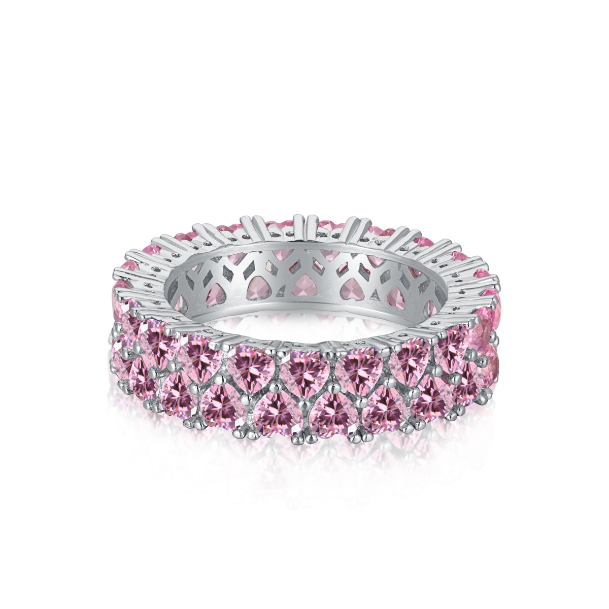 [Love's Uplift]Sparkling Full Heart Ring