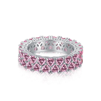[Love's Uplift]Sparkling Full Heart Ring