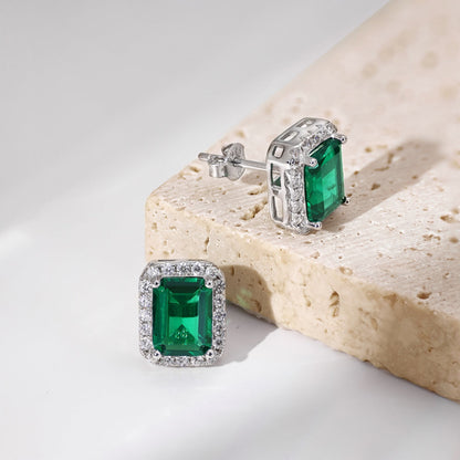 [Love's Uplift]Luxurious Dainty Emerald Cut Banquet Earrings