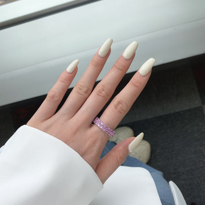 [Love's Uplift]Sparkling Full Heart Ring