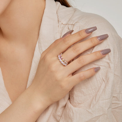 [Love's Uplift]Gorgeous Radiant Cut Daily Ring