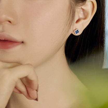 [Love's Uplift]Four-Leaf Clover Flower Shaped Earrings