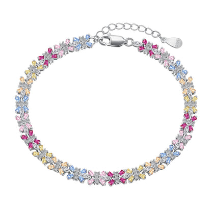 [Love's Uplift]Radiant Colorful Emerald Cut Party Bracelet