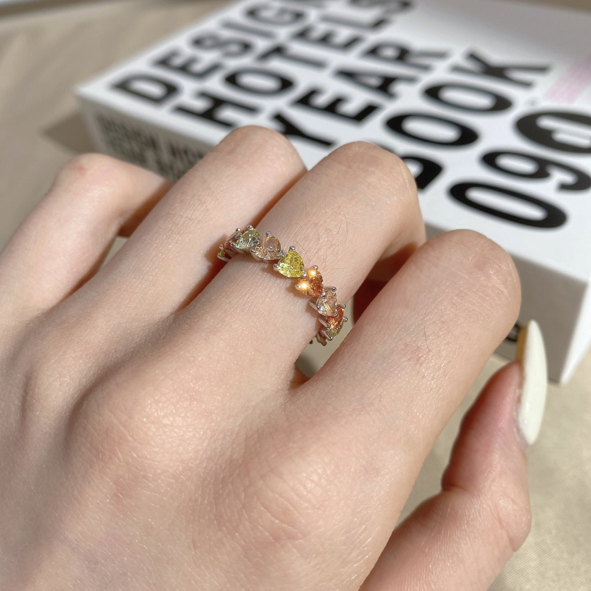 [Love's Uplift]0.25 Carat Radiant Romance Heart Cut Lover Ring