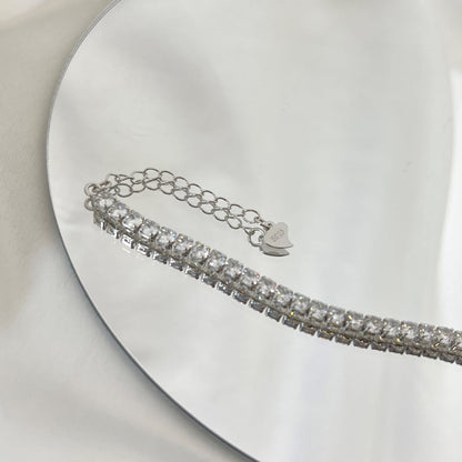 [Love's Uplift]Sparkling Round Cut Daily Bracelet