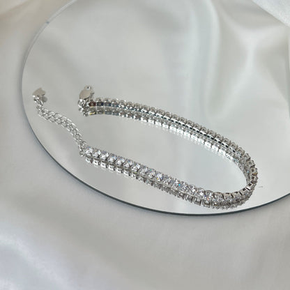 [Love's Uplift]Sparkling Round Cut Daily Bracelet