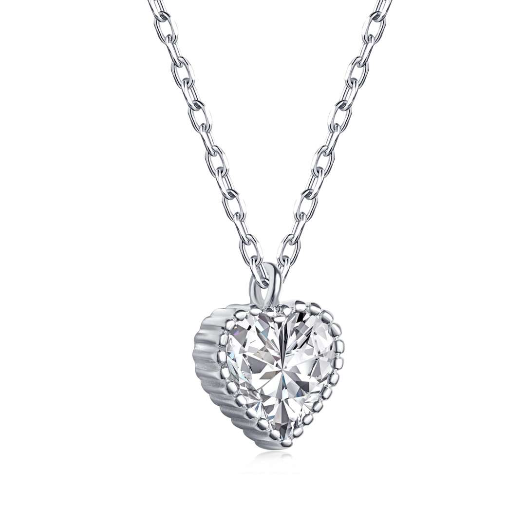[Love's Uplift]Ornate Heart Shape Necklace