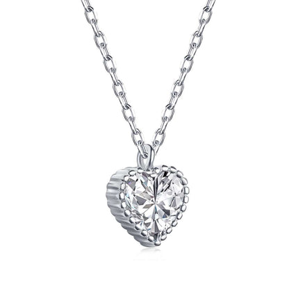 [Love's Uplift]Ornate Heart Shape Necklace