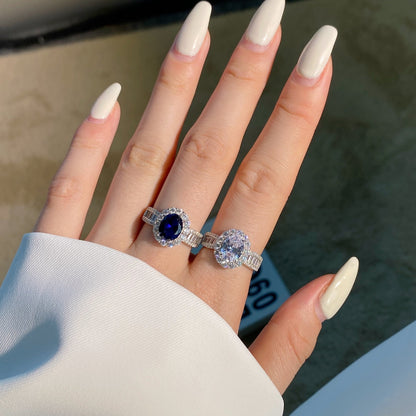 [Love's Uplift]1.5 Carat Dazzling Charming Oval Cut Banquet Ring
