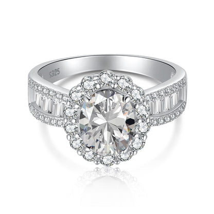 [Love's Uplift]1.5 Carat Dazzling Charming Oval Cut Banquet Ring