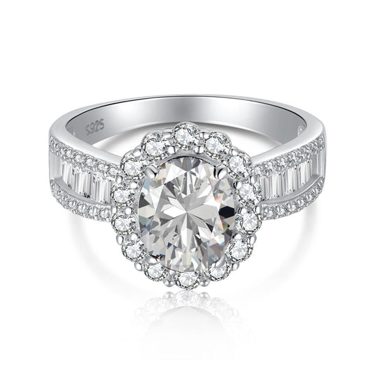 [Love's Uplift]1.5 Carat Dazzling Charming Oval Cut Banquet Ring