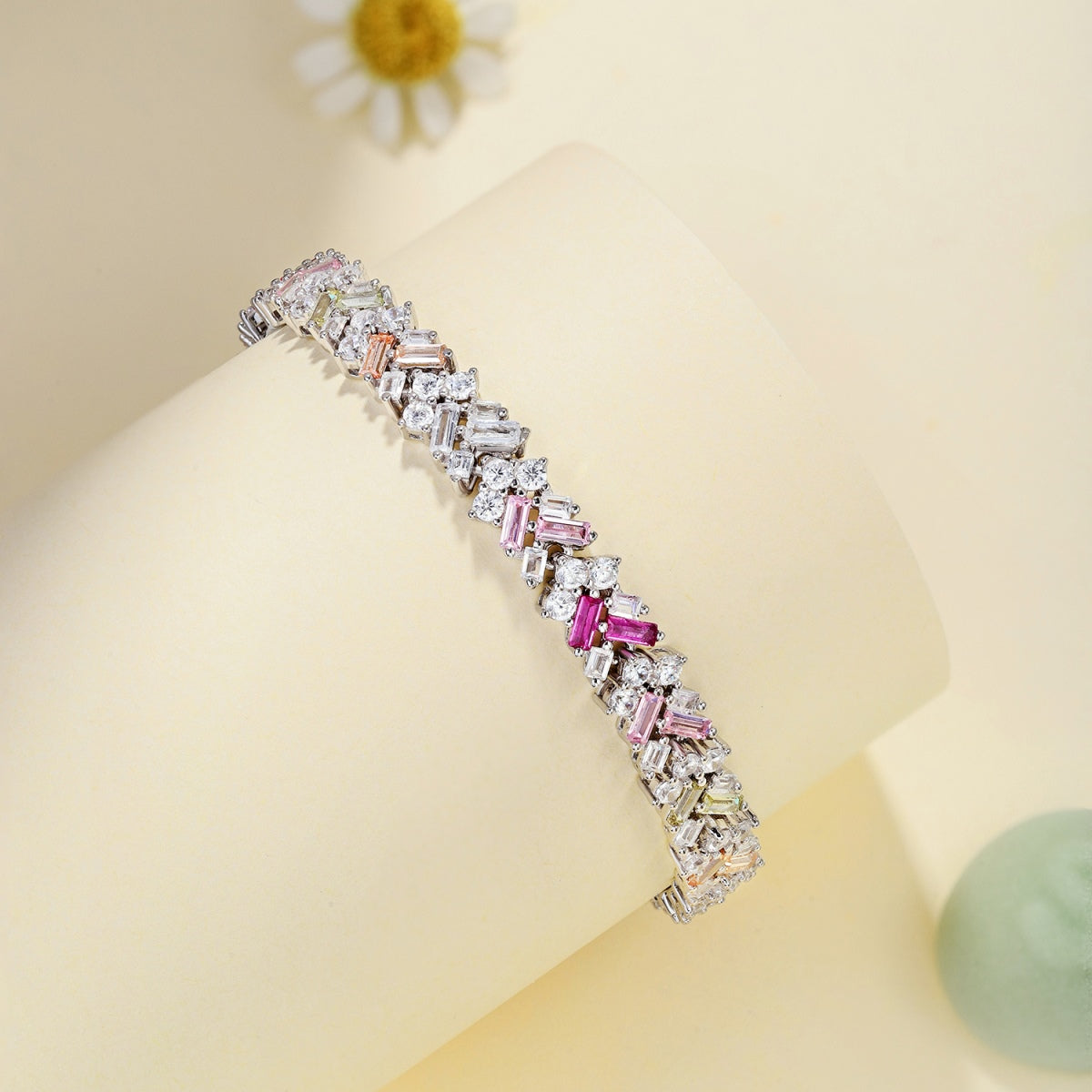 [Love's Uplift]Dazzling Unique Multi Shape Daily Bracelet