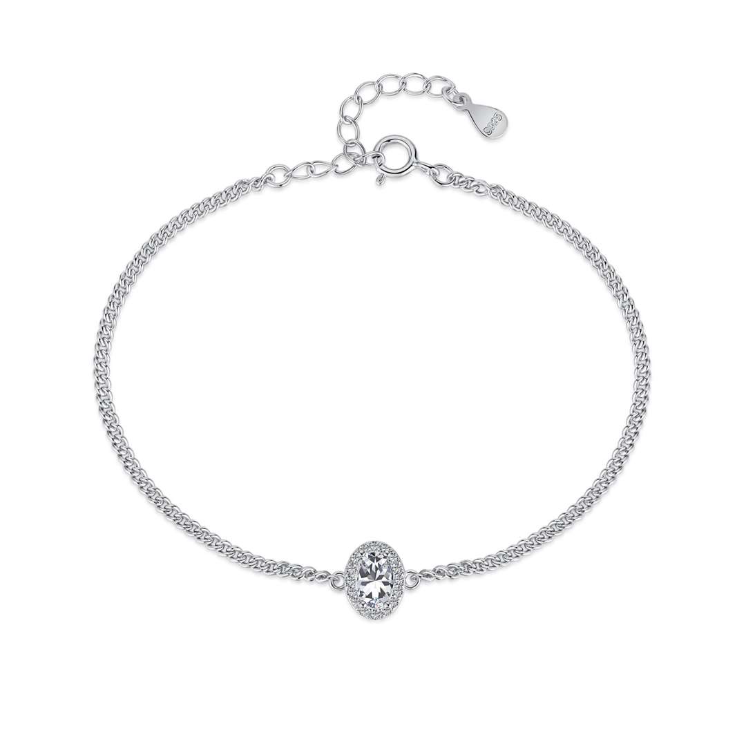 [Love's Uplift]Exquisite Oval Shape Bracelet