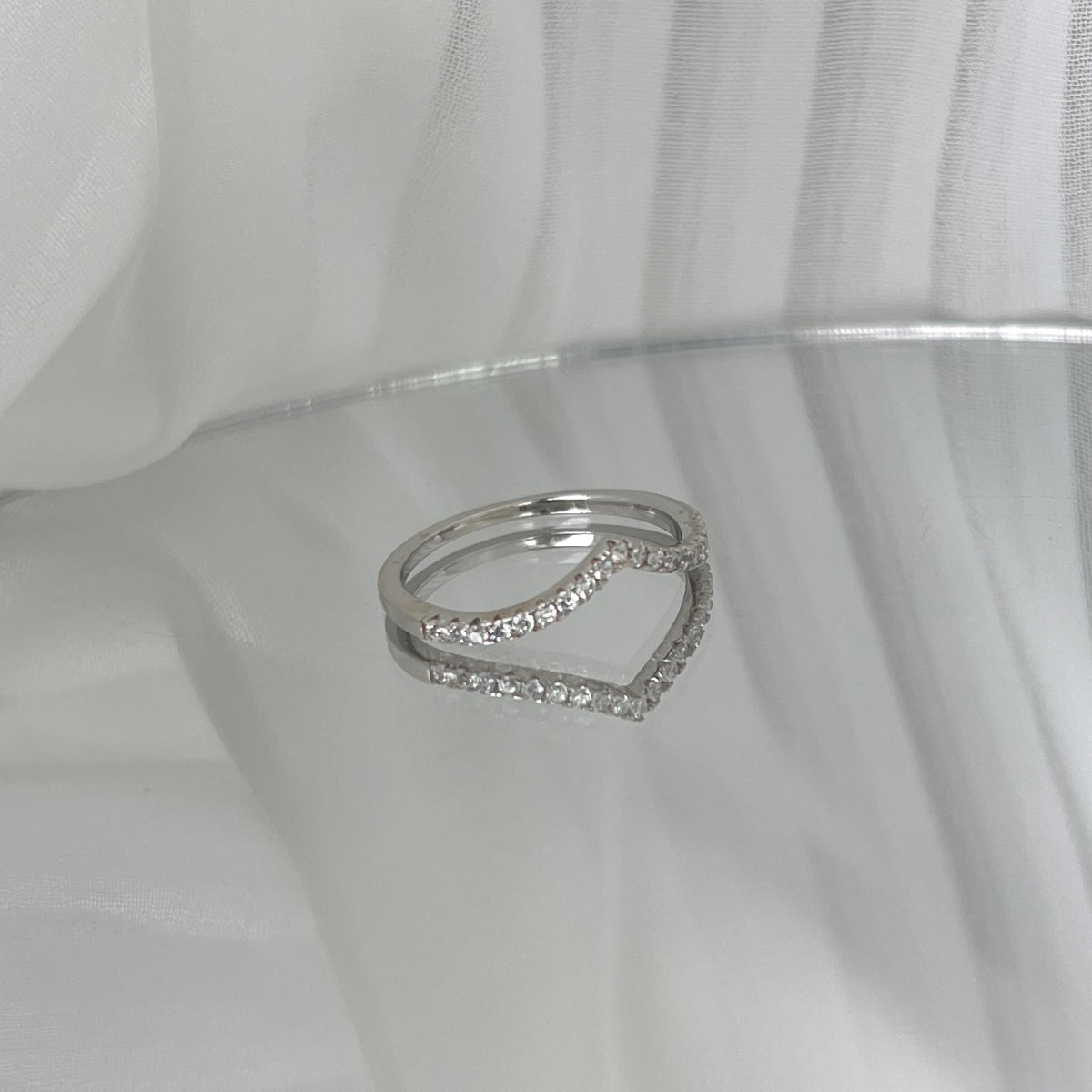 [Love's Uplift]Elaborate Tennis Band Ring