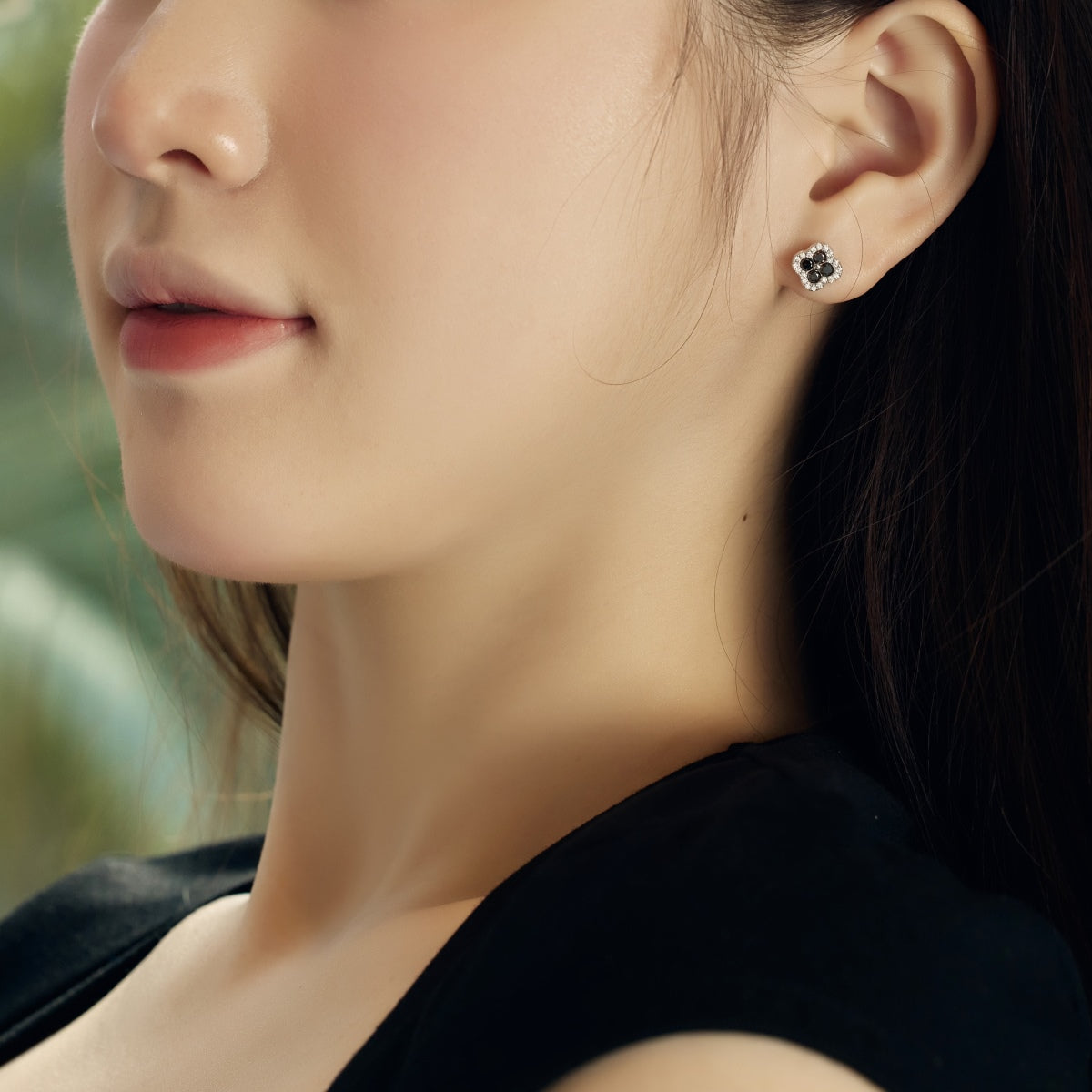 [Love's Uplift]Four-Leaf Clover Flower Shaped Earrings
