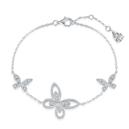 [Love's Uplift]Delicate Butterfly Pendant Bracelet