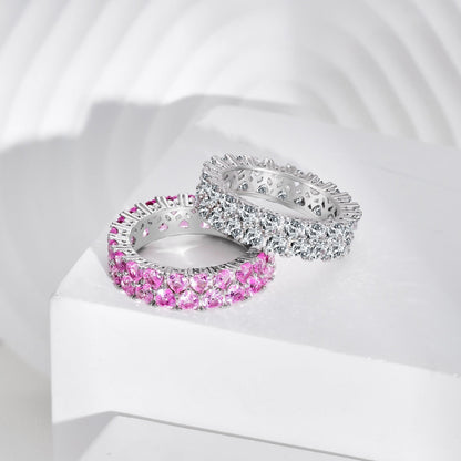 [Love's Uplift]Sparkling Full Heart Ring