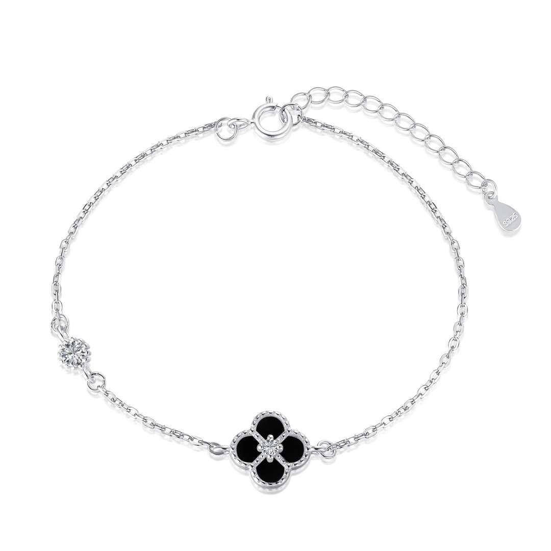 [Love's Uplift]Delicate Four Leaf Clover Bracelet