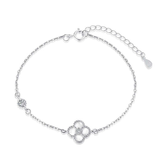 [Love's Uplift]Delicate Four Leaf Clover Bracelet