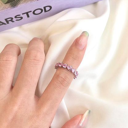 [Love's Uplift]0.25 Carat Radiant Romance Heart Cut Lover Ring